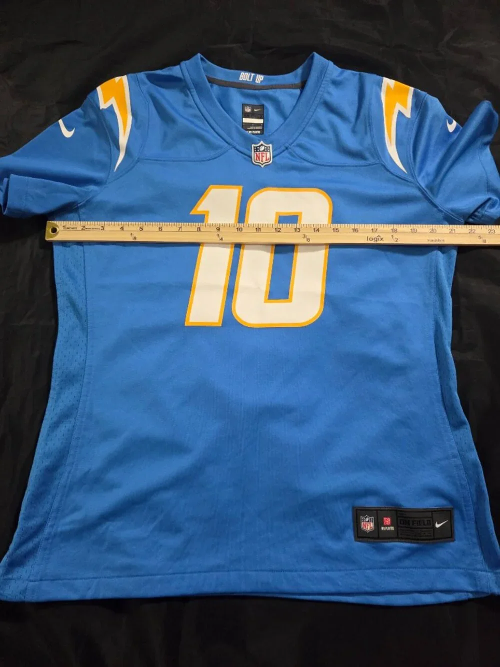 Nike Justin Herbert #10 Los Angeles Chargers Jersey Women's Size Large Blue NFL